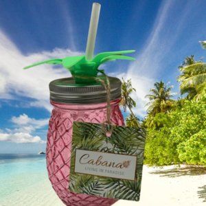 Cabana living in paradise Sipper Red tumbler